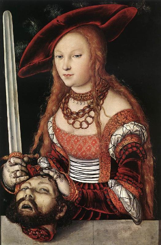 CRANACH, Lucas the Elder Judith with the Head of Holofernes dfg oil painting picture